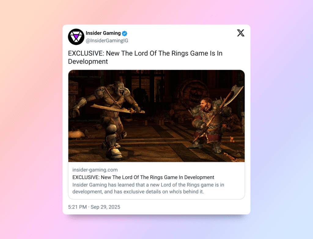 Yeni The Lord Of The Rings Oyunu Yolda!