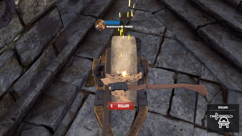 Medieval Crafter: Blacksmith için ekipman keskinleştirme